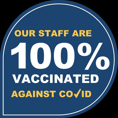 100% Vaccinated against Covid