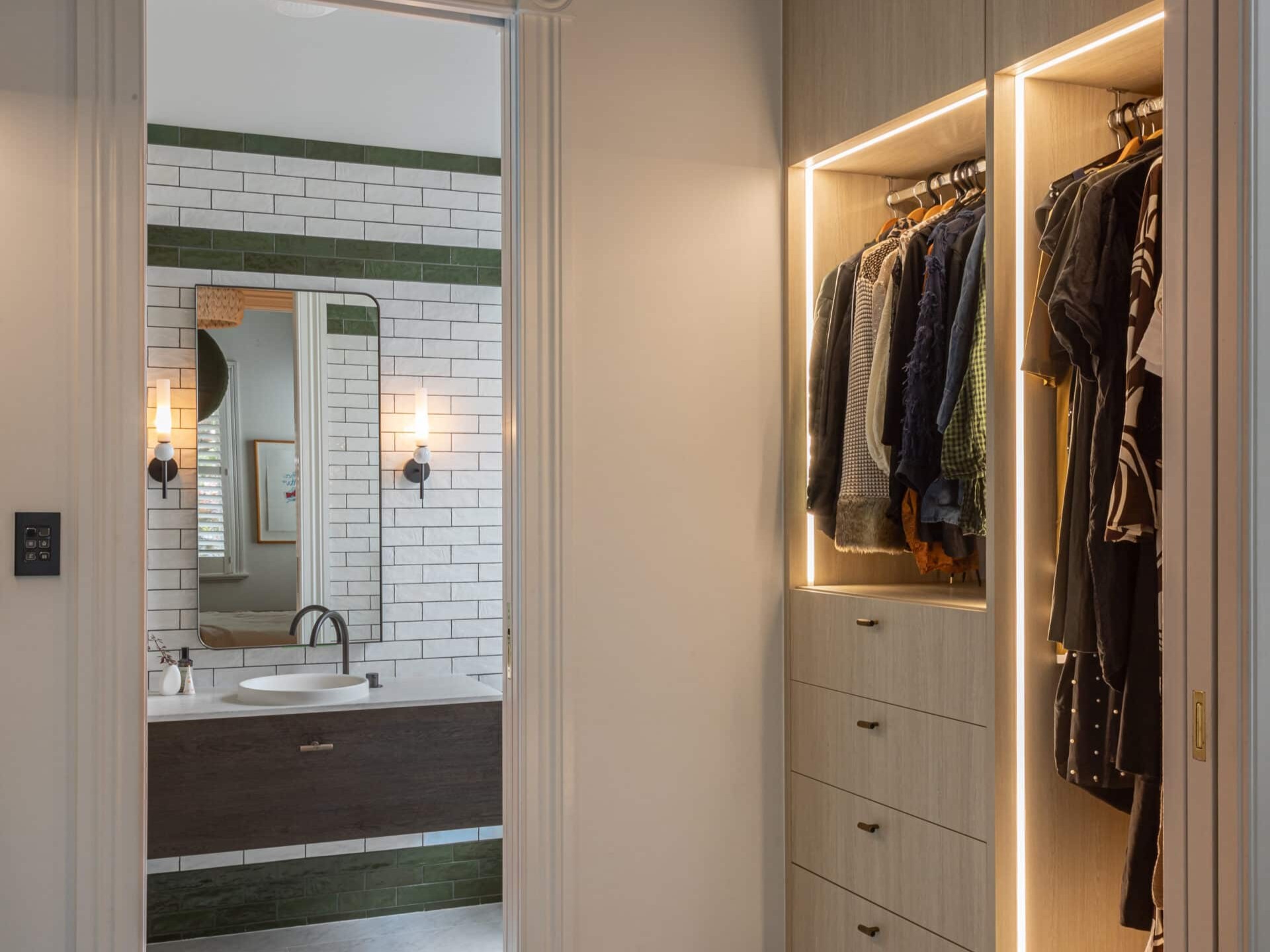 Greenmount interiors wardrobe features